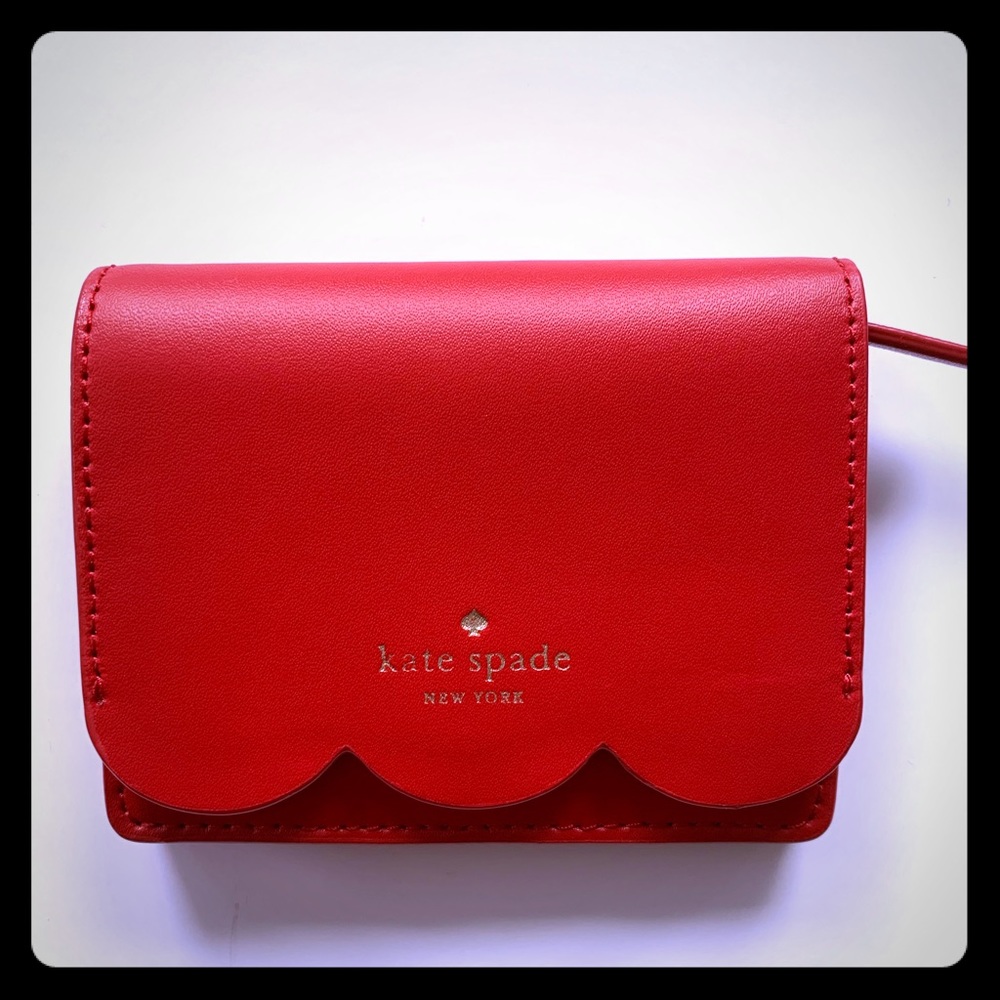 NWT! Kate Spade Piper Magnolia Street Red Wallet